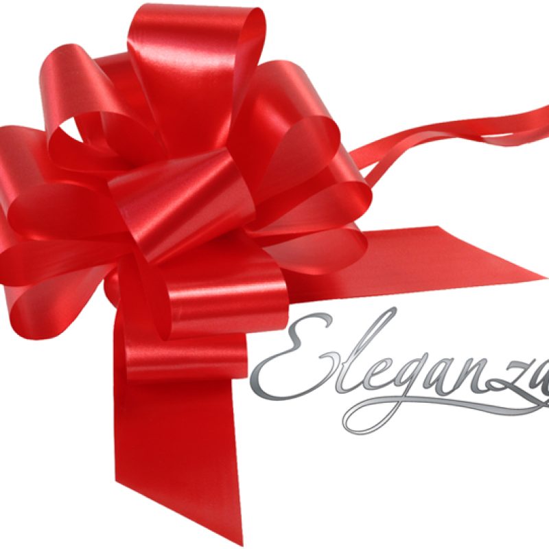 Eleganza Poly Pull Bows 50mm X 20pcs Red No.16