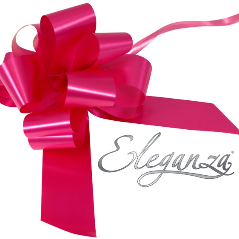 Eleganza Poly Pull Bows 50mm X 20pcs Deep Cerise No.30